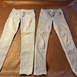 Lot of Levis Skinny jeans